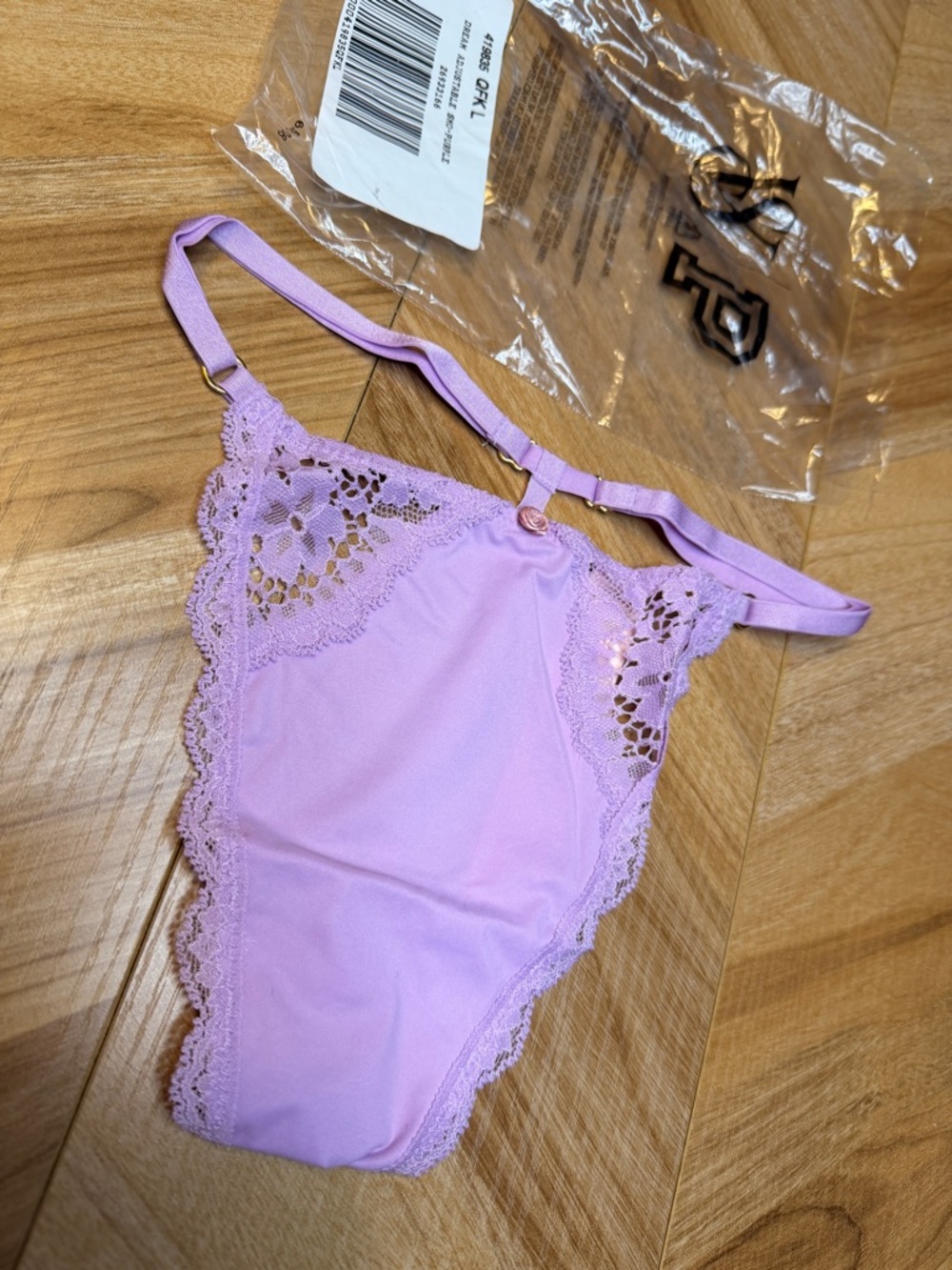 Lavendere Lace Trim G String Panty - Women Intimates